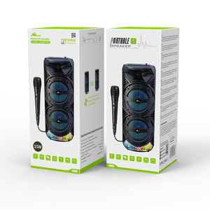 HOME Digitalome SPA-106 Portable Wireless <b>Speaker</b> RGB <b>LED</b> Lighting & Microphone Battery-Powered with Microphone & <b>LED</b> Lighting - Product Image 2