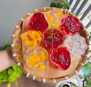 ผงเจลลี่เนื้อนุ่มใสพิเศษ ผสมคอนยัคและคาร์ราจีน สำหรับทำขนมเยลลี่ งานศิลปะเยลลี่ เนื้อยืดหยุ่น คุณภาพส่งออก - Product Image 4