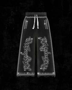 Pantalones Deportivos Personalizados para Mujer 2026, de Algodón Puro, Felpa de Alta Calidad, con Logotipo Bordado, Pierna Ancha, Estilo Casual y Holgado - Product Image 5