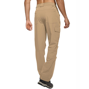 Pantalon softshell pour hommes de haute qualité pantalon coupe-vent imperméable logo personnalisé randonnée en plein air trekking ski camping pantalon - Product Image 2