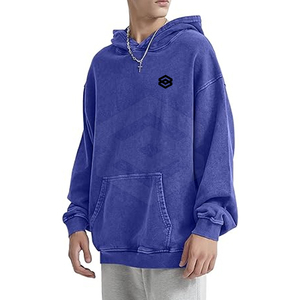 Sudadera con Capucha Extra Grande de Algodón 100% Orgánico Transpirable para Hombre, Invierno 2025, con Logotipo ODM Impreso y Diseño Sólido con Impresión Digital - Product Image 2