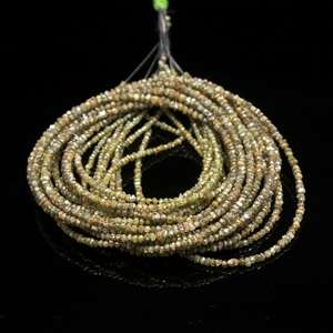 Hebras de cuentas de piedra en bruto de diamante Natural de 3-4mm de la mejor calidad al por mayor para la fabricación de collares de joyería de moda - Product Image 5