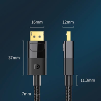 Grande qualité prêt stock personnalisation Displayport vers câble DP vers DP 1.4 8K DP câble haute brillance ABS moule 1.5m
