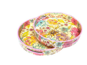 Venta caliente MDF con bandeja de trabajo Mina Bandeja decorativa para el hogar y el hotel Bandeja de servicio hecha a mano - Product Image 5