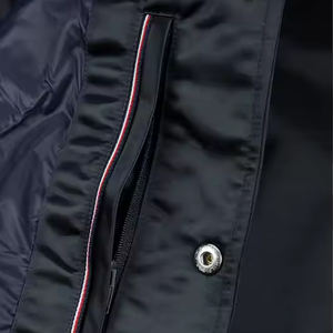 แจ็กเก็ตหนังสัตว์ขนสัตว์สำหรับผู้ชายเสื้อแจ็กเก็ตหนังสัตว์แขนยาวปักลายสำหรับฤดูหนาวมหาวิทยาลัย - Product Image 4