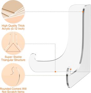 Rõ ràng Acrylic tấm hiển thị đứng nhựa góc Giá vẽ chủ <span class=keywords><strong>lucite</strong></span> hiển thị giá cho thẻ khung hình ảnh Tạp Chí cuốn sách <span class=keywords><strong>CD</strong></span> điện thoại - Product Image 4