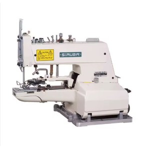 NUEVA Máquina de Coser Industrial Sirubas PK511-U de Puntada de Cadena Simple para Botones con Mesa y Motor - Product Image 1
