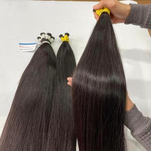 Nuestro cabello crudo de la más alta calidad, blanqueador de bebé de donante único, extensión a granel de cabello vietnamita de color más alto, trama Genius Lista de lujo - Product Image 4