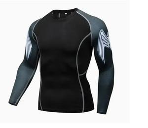 Rashguard à manches longues pour homme avec logo personnalisé, impression par transfert thermique, design respirant, protection anti-UV, modèle en polyester/spandex - Product Image 2