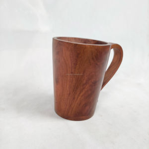 Pot en bois écologique personnalisé |   Fait main, poli, pour hommes, camping, voyage, extérieur, gravé, bouddhisme, Noël - Product Image 1