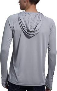 Chemise à capuche de pêche pour homme personnalisée, protection solaire UPF 50+, manches longues, t-shirt pour la randonnée en plein air, la pêche, la course à pied, facile à laver - Product Image 5