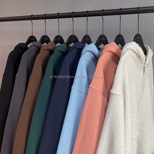 H5514 Novedades en Ropa de Invierno al por Mayor, Sudaderas Personalizadas de Mezcla de Algodón de 360 Gsm con Cremallera Doble en Ambos Lados - Product Image 3