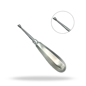 Elevador Dental Quirúrgico de Punta de Ala de 6.4 mm, Mango Estándar 501, para Extracción Dental y Elevación de Raíces - Product Image 1