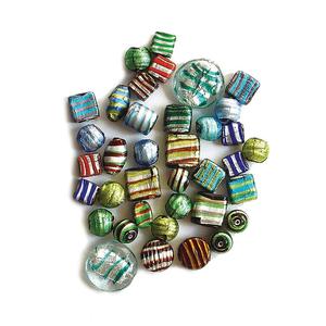 Fabricant indien de perles de verre enveloppées de feuille d'argent pour la fabrication d'accessoires de bijoux et d'articles décoratifs, prix fournisseur en gros - Product Image 3