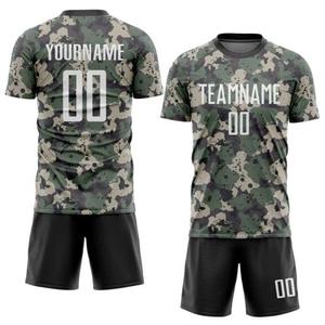 OEM Sublimation Soccer Wear France Soccer Jerseys New Design Camouflage Soccer Uniform Set Breathable Football Uniforms MS-SC-09 - Product Image 5