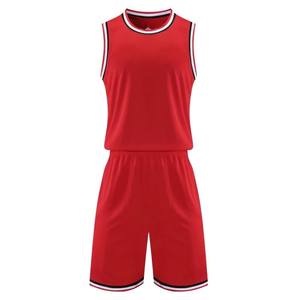 Ensemble de maillots de basket-ball pour hommes adultes conçus sur mesure respirant transfert de chaleur imprimé Logo plaine sans manches 100% basket-ball - Product Image 4