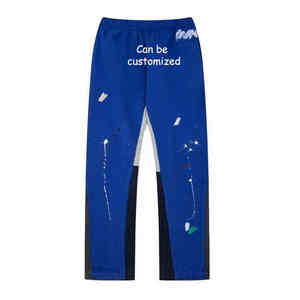 Pantalones de chándal acampanados personalizados para hombre High Street 100% algodón polar de alta calidad pantalones para correr acampanados apilados tela informal de alta calidad - Product Image 2