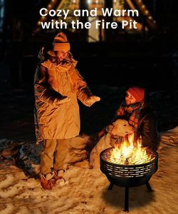 Brasero moderne en métal épais, foyers au gaz naturel, 9999 BTU, portable, pour patio extérieur, rassemblement nocturne, vente en gros en Inde - Product Image 6