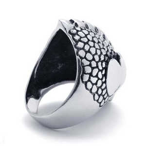 USA Seller Men's Stainless Steel Skull Biker <b>Ring</b> Silver Inlay Cluster <b>Fashion</b> <b>Rings</b> Size 8-14 Trendy Style-SR52 - Product Image 1