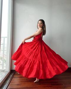 นำเสนอใหม่ชุดผ้าจอร์เจียเทียม anarkali พร้อมผ้าจีบยาว10เมตรกับ dupatta พร้อมใส่ - Product Image 2