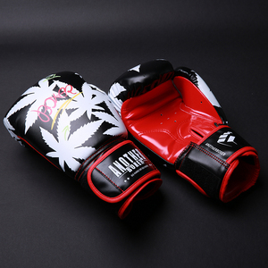 ถุงมือชกมวยแบบหนังแท้สำหรับ100% ถุงมือชกมวยระบายอากาศได้ดีพิมพ์โลโก้ได้ - Product Image 2