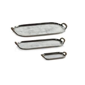 Plateau de service en aluminium de dernière conception pour la maison à un prix raisonnable Plateau de service en métal de la meilleure qualité en forme de rectangle - Product Image 4