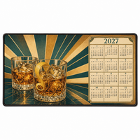 Vintage Bar Mat Retro Bar Runner Spill Resistant Bar Mat Calendar Print Bar Counter Rug