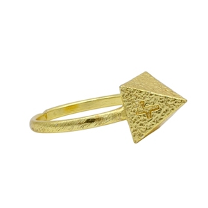 Rose Gold Plated Brass <b>Statement</b> <b>Ring</b> Fashionable Vintage Kids Gemstone <b>Ring</b> with Claw Inlay Stylish Trendy Gift for Kids - Product Image 2