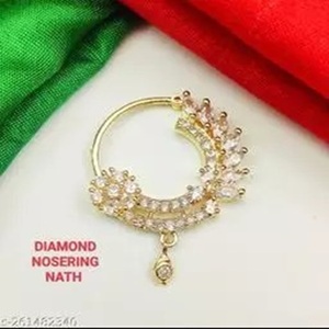 Indian Zirconia Ring Segment Hoop Encrusted Cz Gold <strong>Septum</strong> Clicker Piercing Nose Rings Nosepin Nath Sets Wholesale Trendy