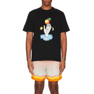 Venta al por mayor 100% algodón camiseta de los hombres logotipo personalizado impreso en blanco ligero diseño a granel mezcla de ropa Stock - Product Image 6