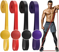 Bandas de Resistencia Elásticas para Entrenamiento de Fuerza y Asistencia en Ejercicios de Tracción, Bandas de Potencia Duraderas de Alta Calidad, Juego de Bandas de Ejercicio de TPE