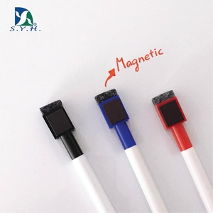 Marcador de Pizarra Blanca Magnético de Punta Fina de Alta Calidad con Borrador, Tinta Negra/Roja/Azul - Product Image 4