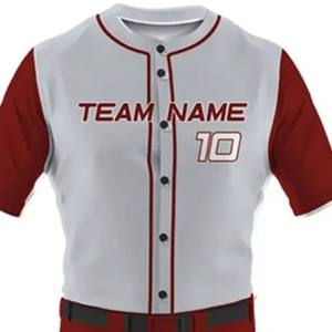 Uniforme de béisbol de tendencia superior ropa deportiva tasa al por mayor peso ligero hecho a medida hombres uniforme de béisbol con el mejor material - Product Image 4