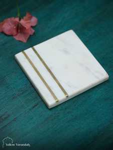 Multicolor Marble <b>Coaster</b> <b>Drinks</b> Pads Stone Material Slade <b>for</b> Coffee & Tea Cup - Product Image 6