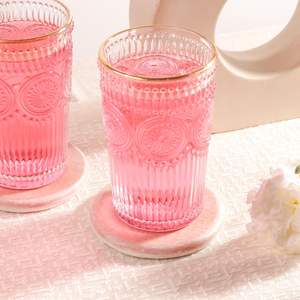 ชุดจานรองแก้วหินอ่อน 4 ชิ้น ทำด้วยมือจากหินธรรมชาติ สำหรับตกแต่งบ้าน - Product Image 4