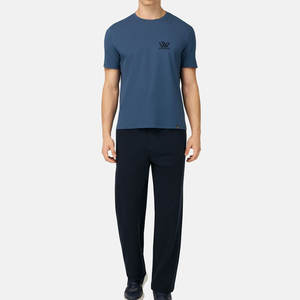 Conjunto de camisetas y pantalones transpirables a la moda para hombre al por mayor, conjuntos de camisas y pantalones de manga corta duraderos - Product Image 1