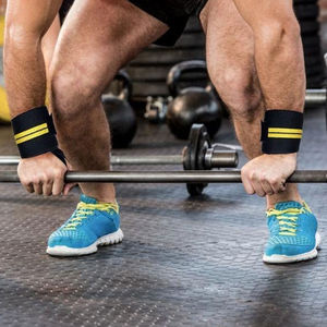 Muñequeras deportivas personalizadas de fuerza en estilo: muñequeras de levantamiento de pesas de alta calidad para muñequeras de levantamiento de pesas en el gimnasio - Product Image 6