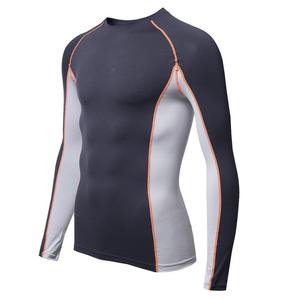 Rashguard pour homme de haute qualité 2022, personnalisé, en gros, manches longues, polyester/nylon, imprimé par transfert thermique - Product Image 6