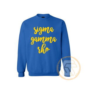 เสื้อสเวตเชิ้ตผ้าฟลีซคอตตอนคุณภาพสูงสำหรับผู้หญิง รุ่น Sigma Gamma Rho สำหรับฤดูใบไม้ร่วง/ฤดูหนาว ผลิตตามสั่ง เป็นมิตรกับสิ่งแวดล้อม แห้งเร็ว ระบายอากาศได้ดี - Product Image 3