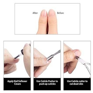 Ensemble de coupe-cuticules et pousse-ongles en acier inoxydable de haute qualité en gros, outils professionnels de manucure et de pédicure - Product Image 6