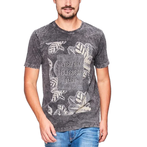 Camiseta de verano de algodón orgánico 100% para hombre, logotipo bordado personalizado, ropa informal transpirable de alta calidad, manga corta, punto de 180g - Product Image 5