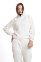 Sweat à capuche unisexe en polaire Teddy, coupe ajustée, avec poches, motif écossais, 100 % polyester, idéal pour l'hiver