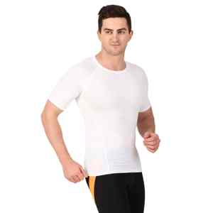 T-shirt de compression imprimé de haute qualité pour hommes, fitness, entraînement, course à pied, basketball, manches courtes, séchage rapide, respirant - Product Image 3