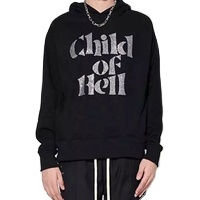 Qualité supérieure Dernière conception Hommes Conception personnalisée Streetwear Nouvelle arrivée Zipper Hommes Strass Hoodies Sweatshirts Vêtements d'hiver - Product Image 3