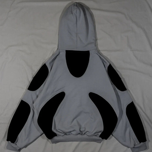 Sweat à capuche vierge surdimensionné avec logo personnalisé OEM Design 600 GSM Hoodie avec broderie 450 GSM Heavyweight Pullover Hoodie basics - Product Image 4