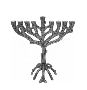 Impresionante portavelas de aluminio hecho a mano con acabado dorado Diseño Premium Decoración de ambiente interior elegante y acogedor - Product Image 4