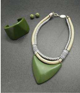 Awesome Design 2025 Tendance Collier Bohême À La Main De Haute Qualité Résine Pendentif Collier - Product Image 4