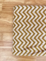 Tissu en coton imprimé chevron moutarde, motif géométrique, textile en coton de qualité supérieure, design moderne en zigzag, tissu en coton doux