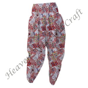 Pure Cotton Block Print Patiala Pants For <b>Women</b> Soft Indian Cotton Nightwear Sleep Wear Pants For Ladies - Product Image 4
