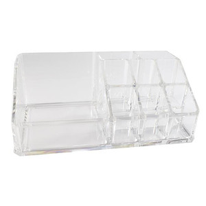 <b>ACRYLIC</b> PLASTIC COSMETICS STAND RIGHT HINGED 17X9CM - Product Image 1